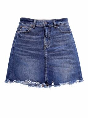 American Eagle Outfitters Distressed A-Line Denim Skirt | Size 4